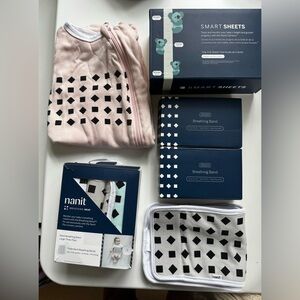 Nanit starter pack! Pajamas, breathing bands (small + large) + smart sheets!
